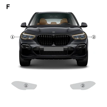 Karosszéria matrica TPU védőfólia öngyógyító BMW X5 M SPORT 2019-2023 láthatatlan átlátszó visszapillantó tükör fényszóró