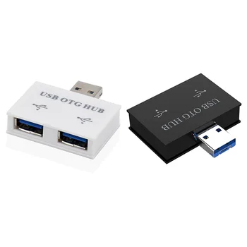 USB Hub adapter átalakító apa Twin Charger kettős 2 port PC-hez Számítógép tartozékok USB 2.0 Splitter Hub 2 portok