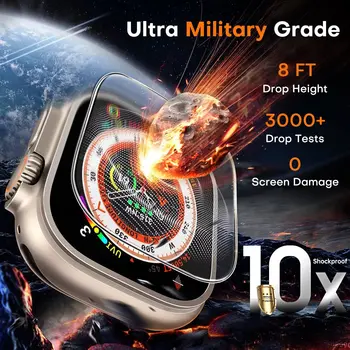 Edzett üveg Apple Watch Ultra 49 mm-es képernyővédő fólia karcmentes Apple Watch 8 Pro 49 mm-es okosórához