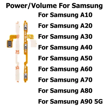  Új bekapcsolás gomb Hangerőkapcsoló vezérlés Hajlított kábel szalag Samsung Galaxy A10 A20 A30 A40 A50 A60 A70 A80 A90 5G készülékekhez