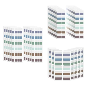 Öntapadó indexfülek Többszínű, öntapadós könyvfülek Írható lapfülek Átlátszó jegyzetfüzetfájlokhoz