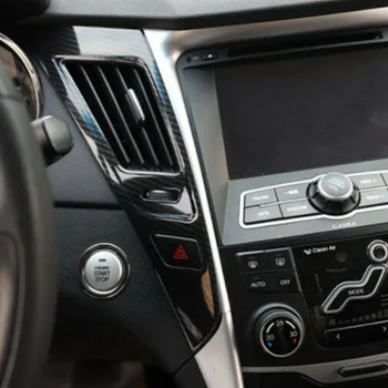 Autó-stílus 5D autó belső középkonzol színváltó fröccsöntő matrica matricák a Hyundai SONATA 2011-2014 számára