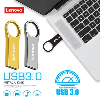 Lenovo 2TB flash meghajtó nagy sebességű fém pendrive 1TB U lemez flash meghajtó mini memóriakártyák tollmeghajtó vízálló laptopokhoz PC