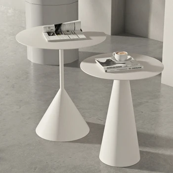 Luxus Modern dohányzóasztal tároló állvány iroda Fekete fehér sarok Nordic kanapé oldalsó asztal Nappali bútor Ingyenes szállítás