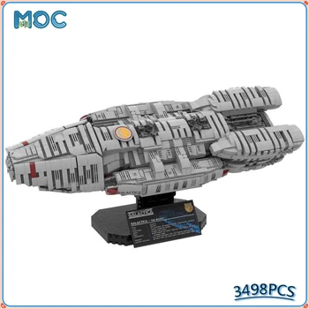 Space Series Battlestared Galactica -UCS Scale Space Spacecraft Űrhajó építőelemek Moduláris kocka DIY játékok Karácsonyi ajándék