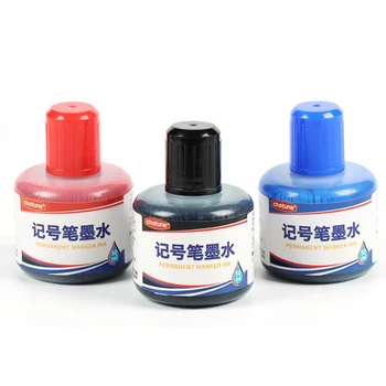 1db 50ml Permanent Instantly Dry Graffiti Black Blue Red Oil Marker Pen utántöltő tinta jelölőtollakhoz