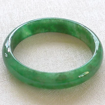 Természetes zöld Jade karkötő női finom ékszerek Smaragd Jadeite Mianmar tanúsított Jades Stone karufak Barátnő Anya ajándékok