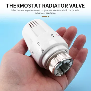 3Pcs termosztát radiátor szelep TRV termosztatikus fejű radiátor M30 x 1.5 radiátorszelep csere fej radiátor szelep