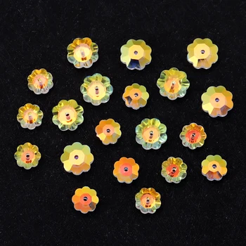 20 darab AB kristálygyöngy charms virág alakú laza gyöngyök Üveg medálok karkötőkhöz Nyaklánc fülbevaló Ékszerek Kézműves készítés