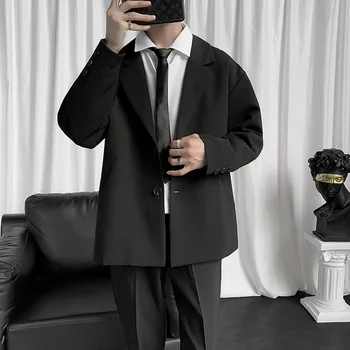 Lin2473-Pure color suit divat trend magas szett két darabból