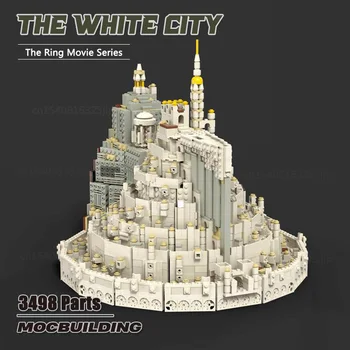 A fehér városi gyűrűk filmjelenet MOC építőelemek Gyűjtemény Technológia Kockák Kreatív kiállítási modell játékok Karácsonyi ajándékok