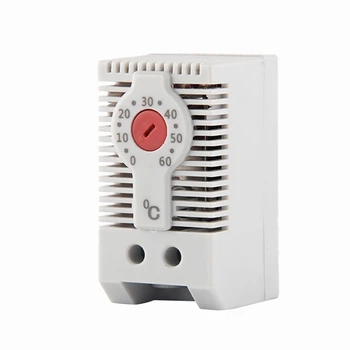KTO011 Normálisan zárt NC állítható mechanikus hőmérséklet-szabályozó szekrény termosztát Din sín, fűtési használatra