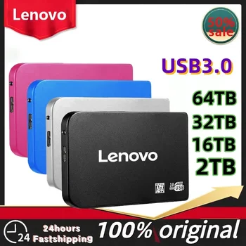 Eredeti Lenovo hordozható SSD 2TB külső merevlemez 4TB USB 3.0 interfész Nagy sebességű tároló merevlemez laptophoz/telefonhoz/asztali számítógéphez