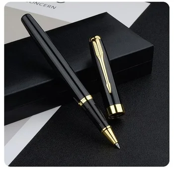 Golyóstoll Rozsdamentes acél Üzleti aláíró toll Cserélhető utántöltő toll készlet Irodai és iskolai kellékek írószerek