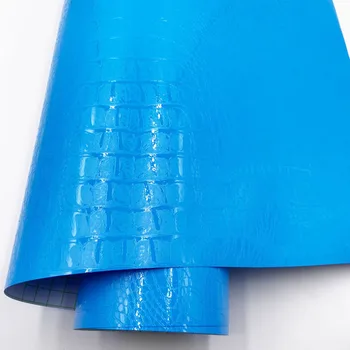 kék krokodilbőr erezetes textúra vinil autófóliás matrica matrica film ragasztó matrica belső autó stílus burkolat csomagolás