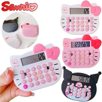 8 számjegy Sanrio Hello Kitty Mini számológép Anime hordozható számológép Irodai számviteli eszköz Iskolai diákok Írószer ajándékok