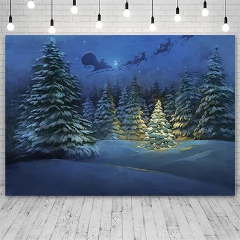 Avezano hátterek Boldog karácsonyt tél hó Bokeh fenyő Mikulás Háttér fotóstúdióhoz Fotótelefon tapéta Photozone dekoráció