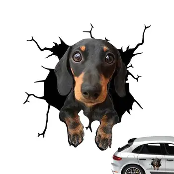 Szemek Peeking dekorációs matrica 3D autó stílus Vicces kutya szemek Peeking autó matrica Vízálló szimuláció Peeking ragasztó matrica