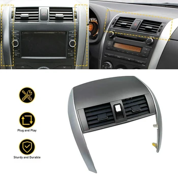 Car Center Dash légkondicionáló kimeneti szellőzőpanel szalagkárpitokkal Tartozékok Toyota Corolla 2009-2013