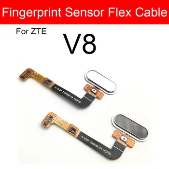  ujjlenyomat Home gomb hajlított kábel ZTE Blade V8 BV0800 készülékhez Home visszatérési kulcs menü gomb Flex szalagcsere javító alkatrészek