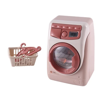 YH129-3SE Háztartási szimuláció Elektromos mosógép Gyermek kis háztartási gépek Konyhai játékok készlet készlet fiúknak és lányoknak