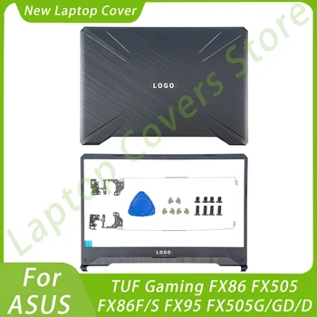 Új alkatrész ASUS TUF Gaming FX86 FX505 FX86F/S FX95 FX505G/GD/D LCD Hátlap Elülső keret zsanérok Notebook alkatrészek Cserélje ki a feketét