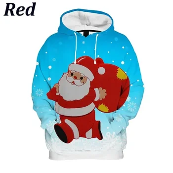 Új téli 3D szarvas karácsony Új kapucnis pulóverek és pulóverek Csúnya karácsonyi pulóver gyerek divat vicces pulóverek Uniszex ruházati felső