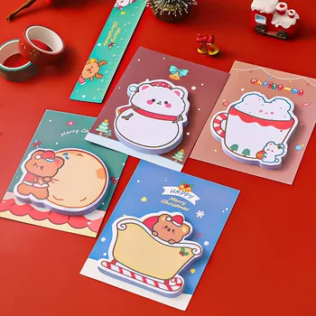 30db/aranyos hóember karácsonyi sorozat emlékeztető könyv folyóirat könyv címke üzenet Korea kawaii N Time jegyzettömb matrica ajándék írószer