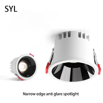 Led távolsági fényszóró Beágyazott COB spotlámpa Kis mini mennyezeti lámpa Szemvédő lámpa 110V 220V nappalihoz hálószoba otthon