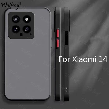 Luxus áttetsző telefontok Xiaomi 14 tokhoz Lökhárító puha TPU ütésálló hátlap Xiaomi 14 tokhoz Xiaomi 14 14Pro készülékhez