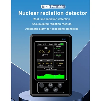 Geiger számláló nukleáris sugárzás detektor kézi dózismérő Β Y röntgen béta gamma detektor LCD radioaktív teszter