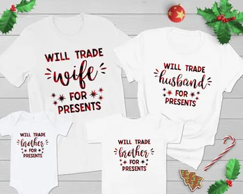 Vicces karácsonyi ingek cserélődnek ajándékokra Hozzáillő családi karácsonyi pólók Bivaly kockás pólók Karácsonyi reggeli felsők póló