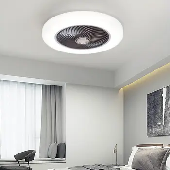 Smart mennyezeti ventilátor hálószoba lámpákkal távirányítós szellőzőlámpa 50 cm-es láthatatlan léglapát visszahúzható és némítható