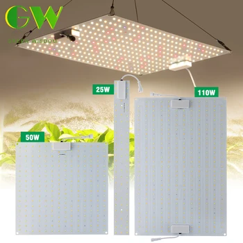 25W 50W 110W LED növekedési fény Teljes spektrumú LM281B vízálló üvegházi kert beltéri hidroponikus lámpa IR UV növény növekedési lámpa