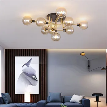 Ipari üveg mennyezeti lámpa Nordic Led Interior Design retro ipari vaslámpa Loft Study hálószoba nappali otthoni világítás
