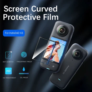 Insta360 X3 sportkamera képernyőhöz HD ívelt robbanásbiztos membrán Karcvédő puha fóliavédő tartozékok