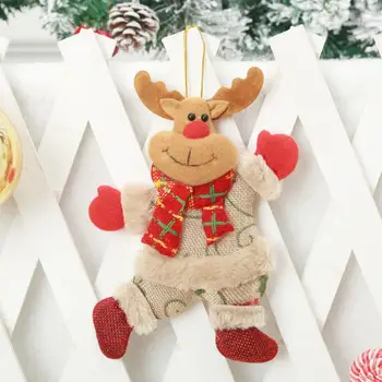 Jó karácsonyfa medál Tartós könnyű plüssbaba rajzfilm medve karácsonyfa lógó plüssjáték