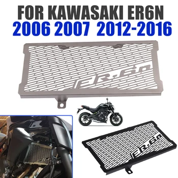 Motorkerékpár hűtőrács védőburkolat Grillvédő burkolat Kawasaki ER-6N ER6N 2006 2007 2012 - 2016 hűtősapka alkatrészek