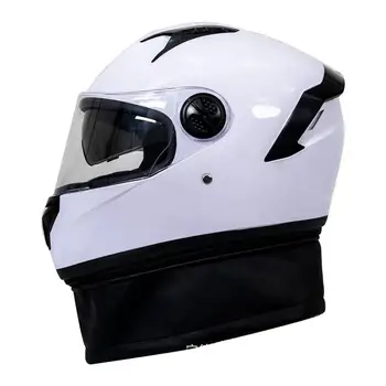 meleg motorkerékpár-fejvédő párnázott meleg fejfedő Teljes arcfedés téli motorkerékpár-biztonságos vezetési fejvédő utcai kerékpárhoz