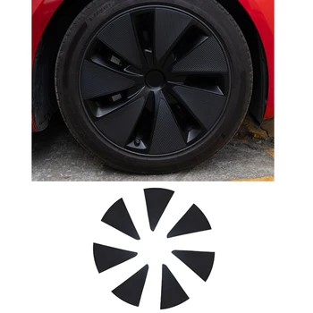 Autó kerékagy kerékagy burkolat matrica burkolat PVC szénszál a Tesla Model 3 Highland 2024 külső cseretartozékaihoz