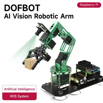  Raspberry Pi robotkarkészlet HD kamerával és 6 kg-os 15 kg-os fém szervó ROS robot nyílt forráskódú DIY elektronikus projektek felnőtteknek
