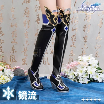Testreszabás Cosplay Honkai: Star Rail Jingliu Prop Long Boots Anime játékok Cipő Kiegészítő Női