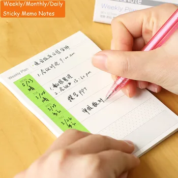 SKYSONIC öntapadós cetli jegyzet Chink lista Napi havi heti tervező Jegyzettömb jegyzetfüzet Kawaii írószer kellékek