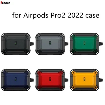 Luxus tok AirPods Pro 2-hez Páncélhéj automatikus rögzítéssel Teljes testet lefedő AirBox3 férfi védő AirPods 3 Pro2 fülhallgatóhoz 1