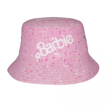 Barbie rózsaszín lány ajándék vödör kalap Unisex Beach Sun sapka kempingsapkákhoz