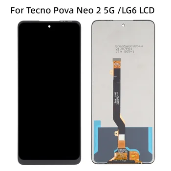 6.82'' Eredeti Tecno Pova Neo 2 5G LG6n LE6 LE6H LE6j LCD kijelzőhöz Érintőképernyős digitalizáló szerelvény Tecno Pova Neo2 LCD-hez