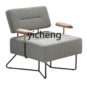 YY Nordic egyszemélyes kanapé Houndstooth Light Luxus kanapé Modern egyszerű szék
