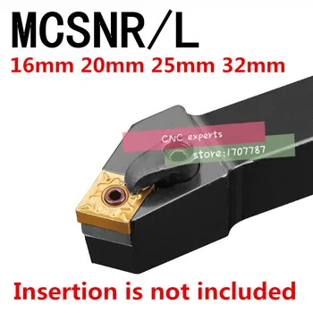 1PCS MCSNR1616H12 MCSNR2020K12 MCSNR2525M12 MCSNR3232P12 MCSNR3232P16/19 MCSNL CNC eszterga vágó külső eszterga szerszámtartó