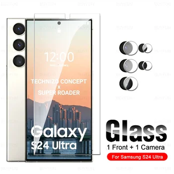  kamera edzett üveg Samsung Galaxy S24 Ultra védőüveghez SamsungS24 Plus készüléken S24Ultra S24Plus 5G objektív képernyővédő fólia