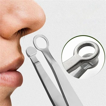 Universal Nose Hair Triming csipesz Nose Trimmer Tweezer Round Tip Szemöldök Perfect Steel Nose Hair Removal Trimming